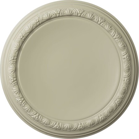 Carlsbad Ceiling Medallion (Fits Canopies up to 14 1/4"), 19 1/2"OD x 1 3/4"P, Clear Yellow